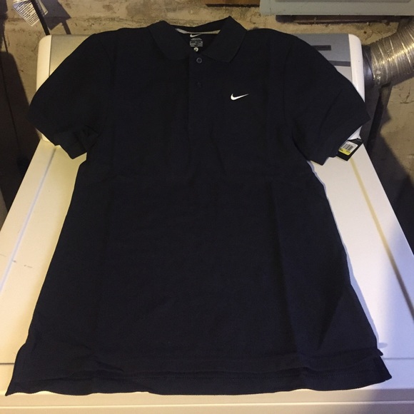 mens black nike polo shirts